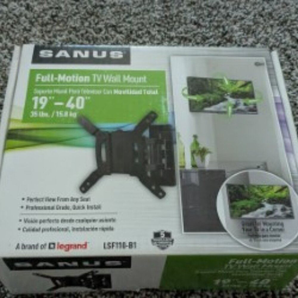 SANUS full-motion TV Wall mount - New in Box